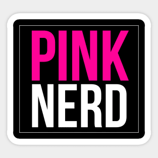 Beautiful Pink Nerd Sticker